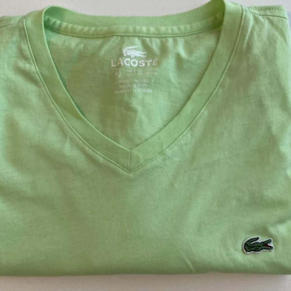 Lacoste shirt in LIME green